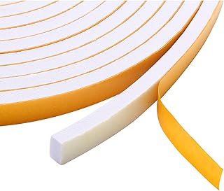 Pazaka Weather Stripping Door Seal Strip Self Adhesive for Doors and Windows Frame Weather Strip Foam Insulation Tape 2 Ro...