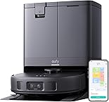 eufy X10 Pro Omni Saugroboter mit Wischfunktion & Absaugstation, All-in-One-Station, 8.000Pa, Auto-Absaugen/Befüllen, 2× Auto-Lift-Mopp mit Auto-Waschen/Trocknen, Aktive Hindernisvermeidung