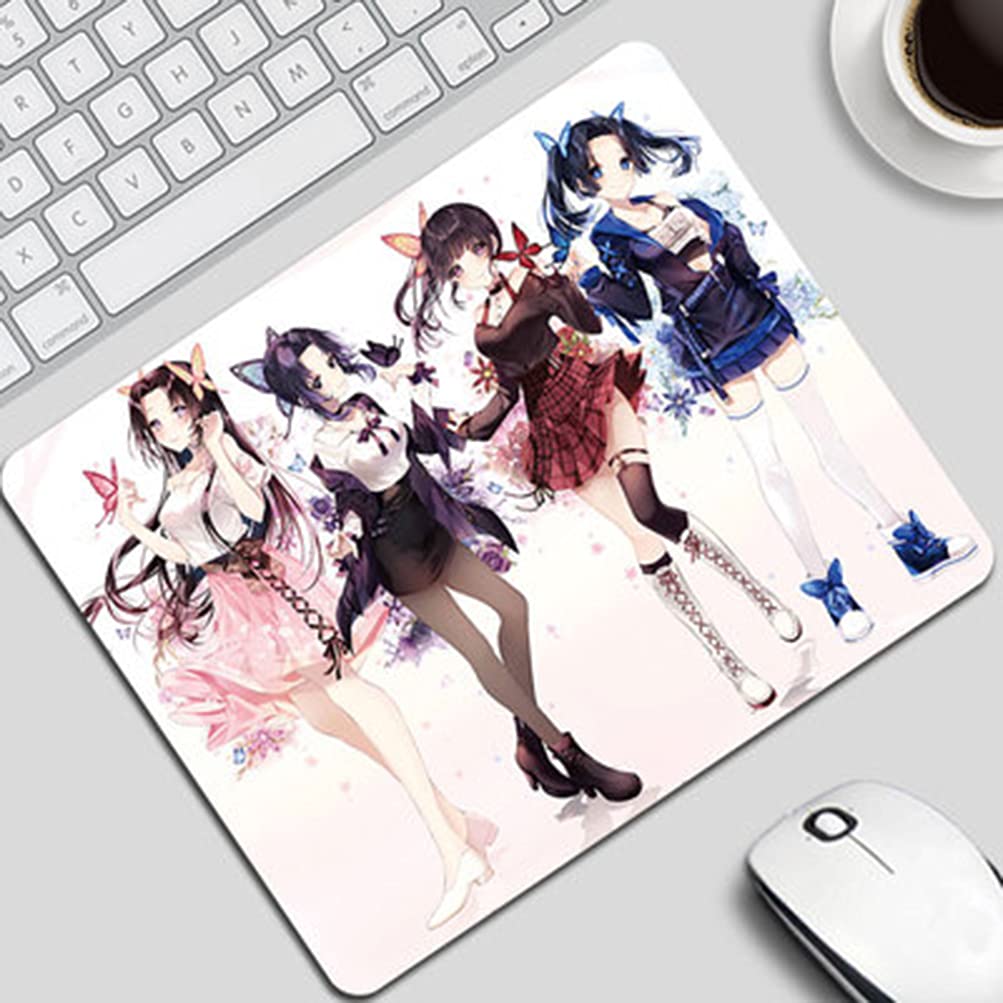 ZHAOQIAN Anime Mouse HD Print Computer Gamer Locking Edge Mousepad, Mice Mats Pad for Demon Slayer