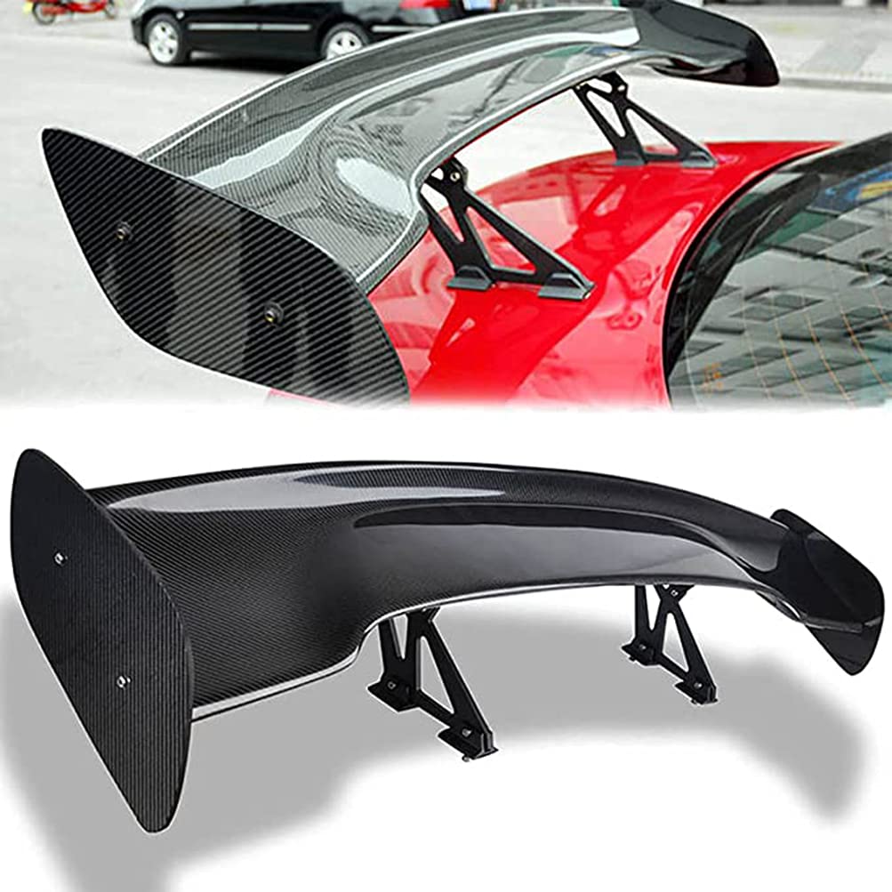 ZHAOQIAN 145cm Spoilers Abs Gt Common Sedan Wing Spoiler Universally Wings Car Tail Exterior Trim