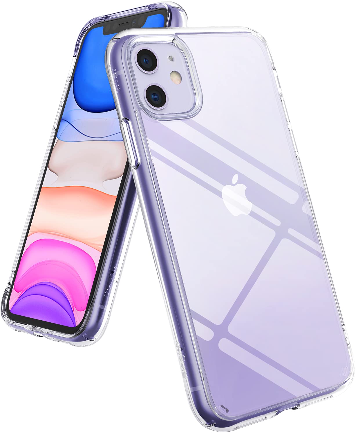 Ringke Fusion Designed for iPhone 11 Case, Clear Hard Back PC Shockproof TPU Bumper Phone Cover Case for iPhone 11 6.1-Inch (2019) - Transparent