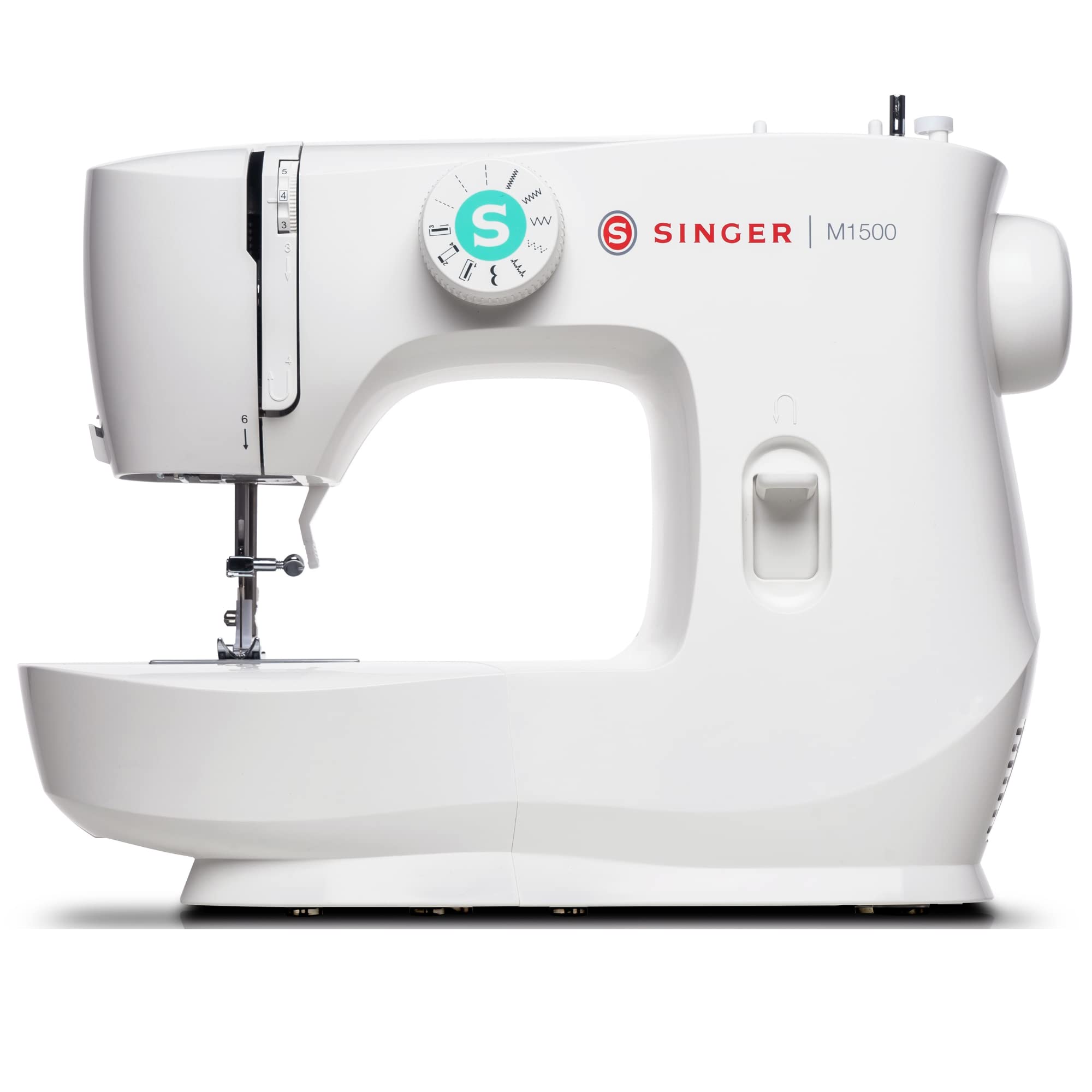 SINGERM1500 Lightweight & Portable Sewing Machine with Accessory Kit | 57 Stitch Applications, LED Light & 1-step Buttonhole | Great for Quilting, Crafts & Mending