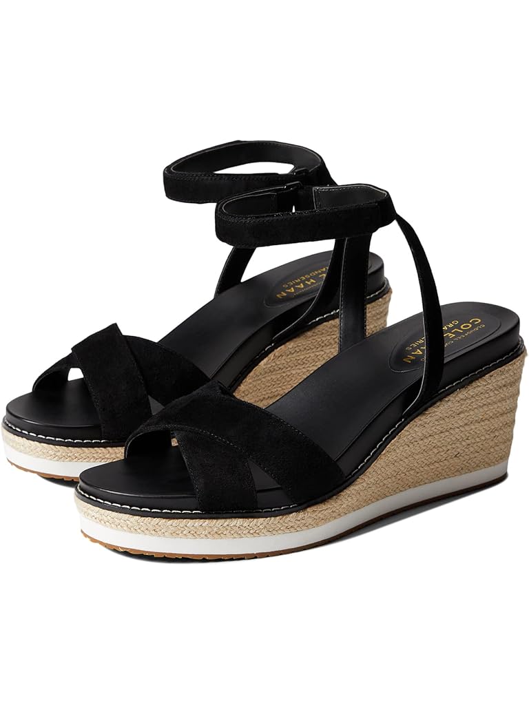 Cole Haan Cloudfeel Espadrille Wedge Sandal 75 mm