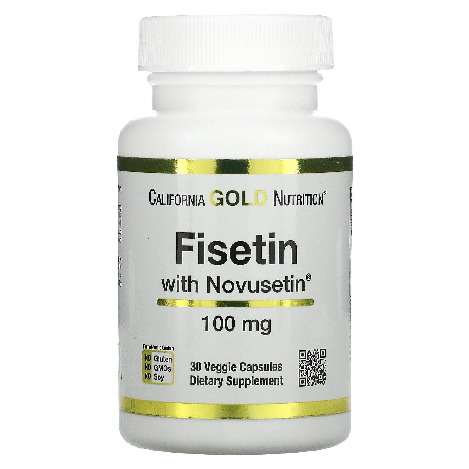 California Gold NutritionFisetin with Novusetin, 100 mg, 30 Veggie Capsules