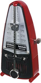 Wittner Metronom Taktell Piccolo Serie 830 - Kunststoffgehäuse - Ohne Glocke - Rubinrot - Mechanisch zum Aufziehen - Keine...