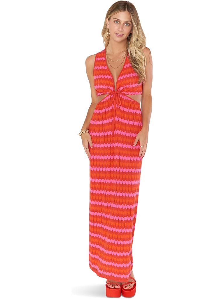 Red Show Me Your Mumu Maizy Cutout Dress