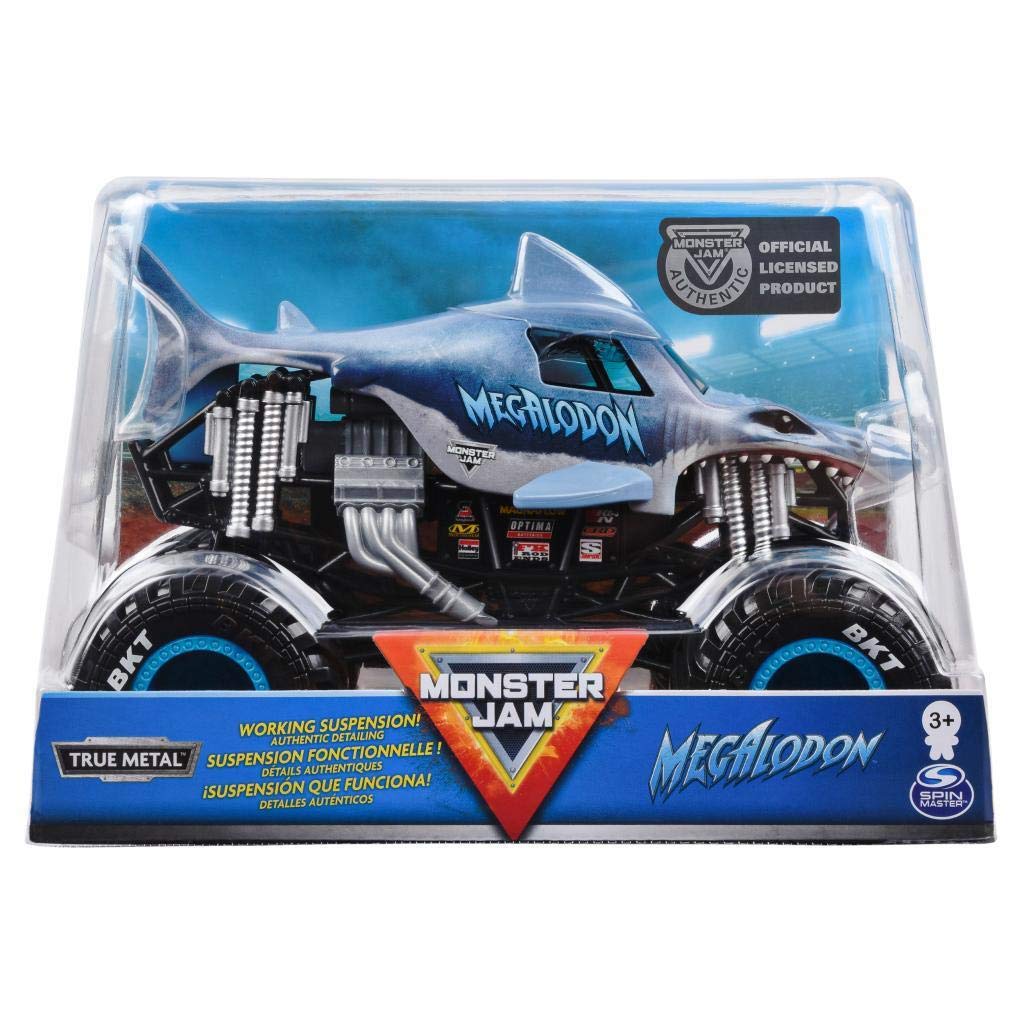 Buy Monster Jam, Official Megalodon Monster Truck, Die-Cast Vehicle, 1: ...