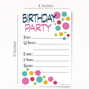 Free Printable Birthday Invitations, Birthday Party, 52% OFF