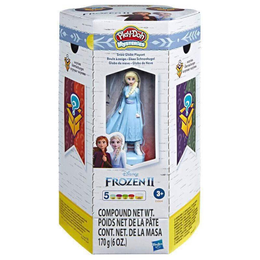 Play-Doh Mysteries Disney Frozen 2 Snow Globe Playset Surprise Toy With 5 Non-Toxic Play-Doh Colors