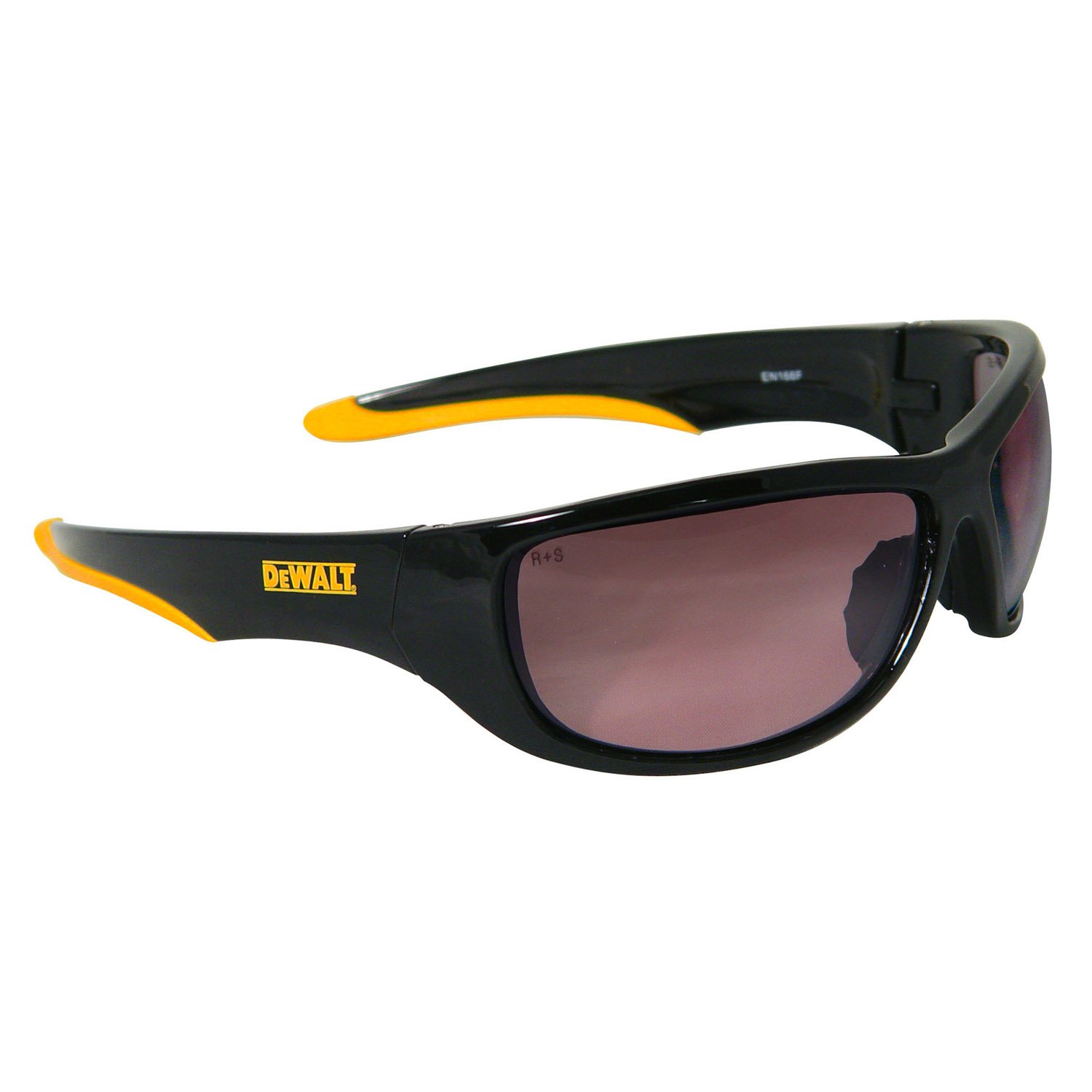 Dewalt Dominator Safety Glasses Dpg94 Unisex Adult Non Slip Polarized Mirrored Rubber Full Rim