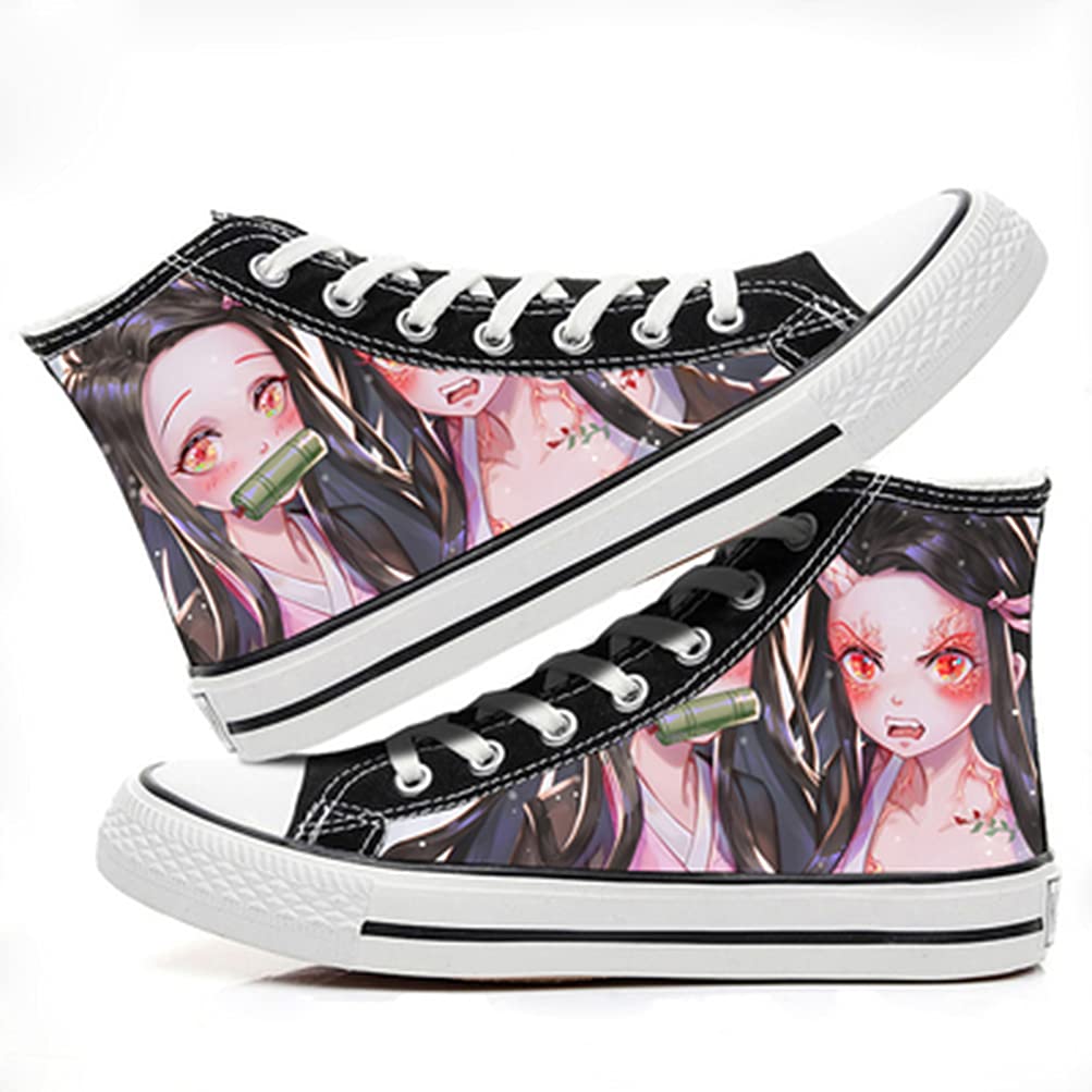 ZHAOQIAN Anime hand-painted pattern shoes, for Anime Demon Slayer, Apply to Anime Fans Collection Gifts