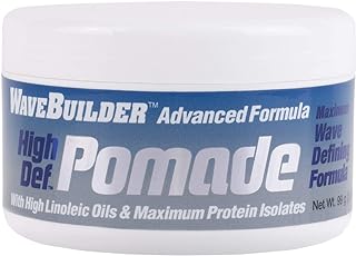 WaveBuilder Advanced Formula High Def Pomade | High Linoleic Oils and Maximum Protein Isolates, 3.5 Oz