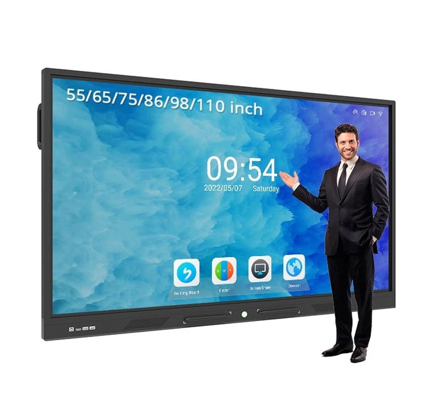 100 inch class android lcd digital display smart board price interactive whiteboard for saleProducts with big discounts