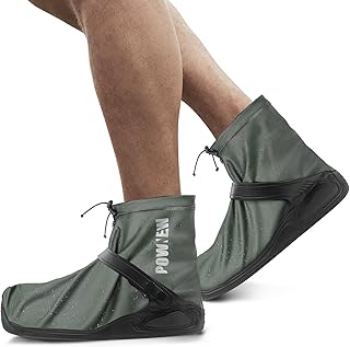 POWNEW Waterproof Rain Shoe Covers for Men and Women