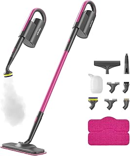 Schenley Steam Mop Cleaner with Detachable Handheld Steamer for Cleaning Hardwood, Laminate Floor, Tiles and Grout, with ...