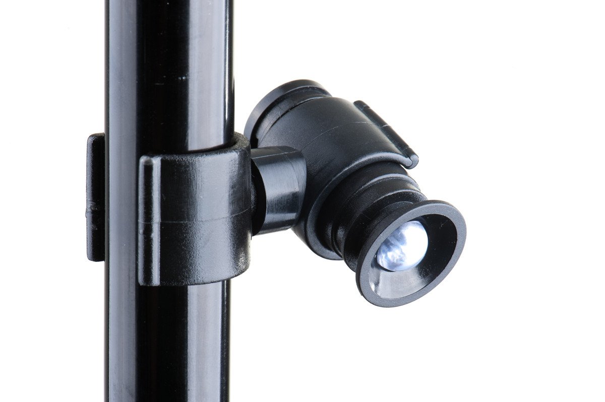 LightBaum- Adjustable LED Flashlight for Crutches, Canes, & Walkers, Helps Prevent Falls During Dark Hours, Perfect Illumination Allows Users to See at Night (Universal Tube Mount)