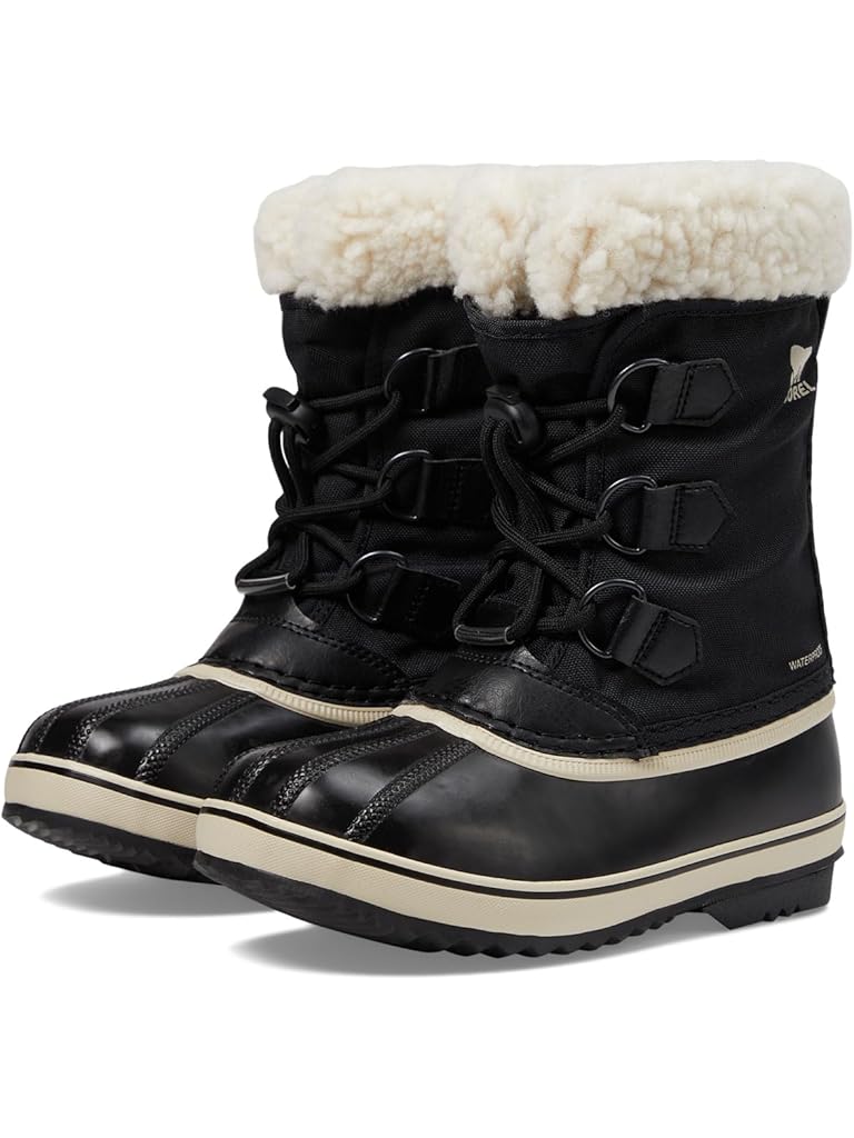 Black SOREL Kids Yoot Pac Nylon WP (Little Kid/Big Kid)