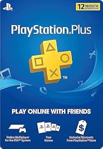 12 Month PlayStation Plus Psn Membership Card (New) 1 Year