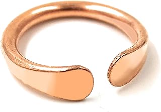 SHINDE EXPORTS Handcrafted Pure Copper Tamba Adjustable Finger Ring for Men and Women