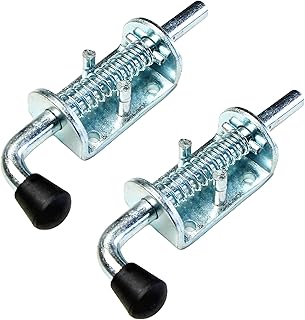 WorldPac (Pack of 2) 1/2" Spring Pin Latch Lock Assembly for Utility Trailer Gate - Heavy Duty