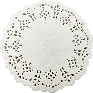 White Paper Doilies-250 Sheet Round Lace Dollies Paper Disposable For Cakes Desserts And Wedding Decorations 9.5inch KE035