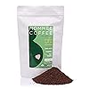 Mommee Coffee Quarter Caf Ground Low Acid Coffee - 100% Arabica Organic Coffee Beans with Smooth Caramel Flavor - Medium Grind for Drip, Reusable One Cup Filters - 11 oz