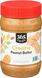 365 by Whole Foods Market, Unsweetened Creamy Peanut Butter, 16 oz