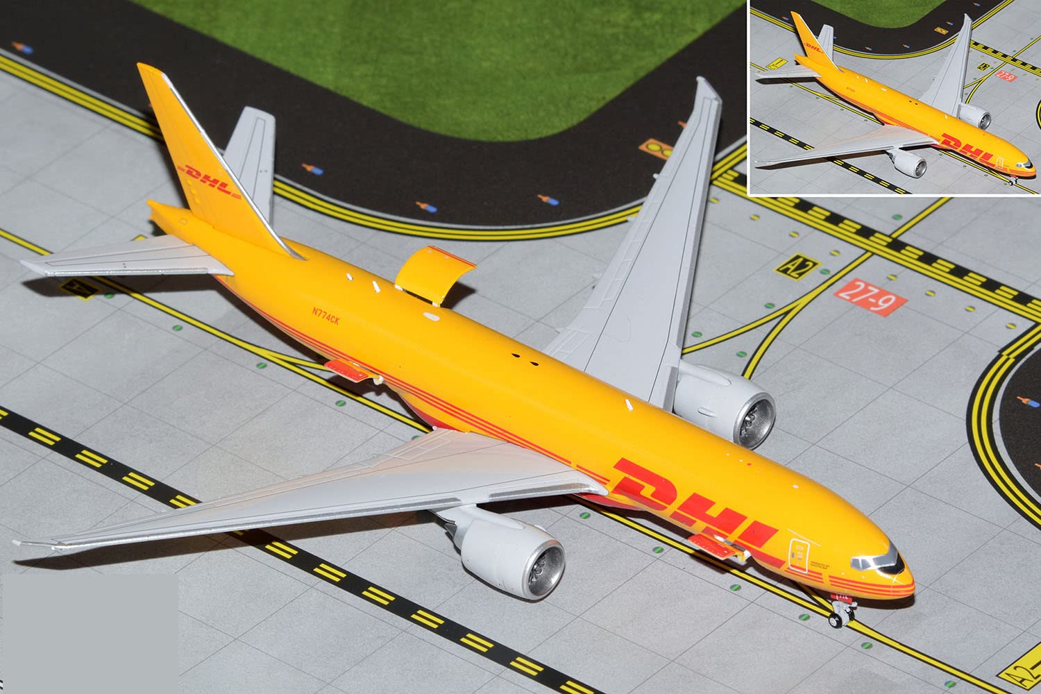 GeminiJetsGJDHL2143 DHL Boeing 777F N774CK Interactive Series; Scale 1:400