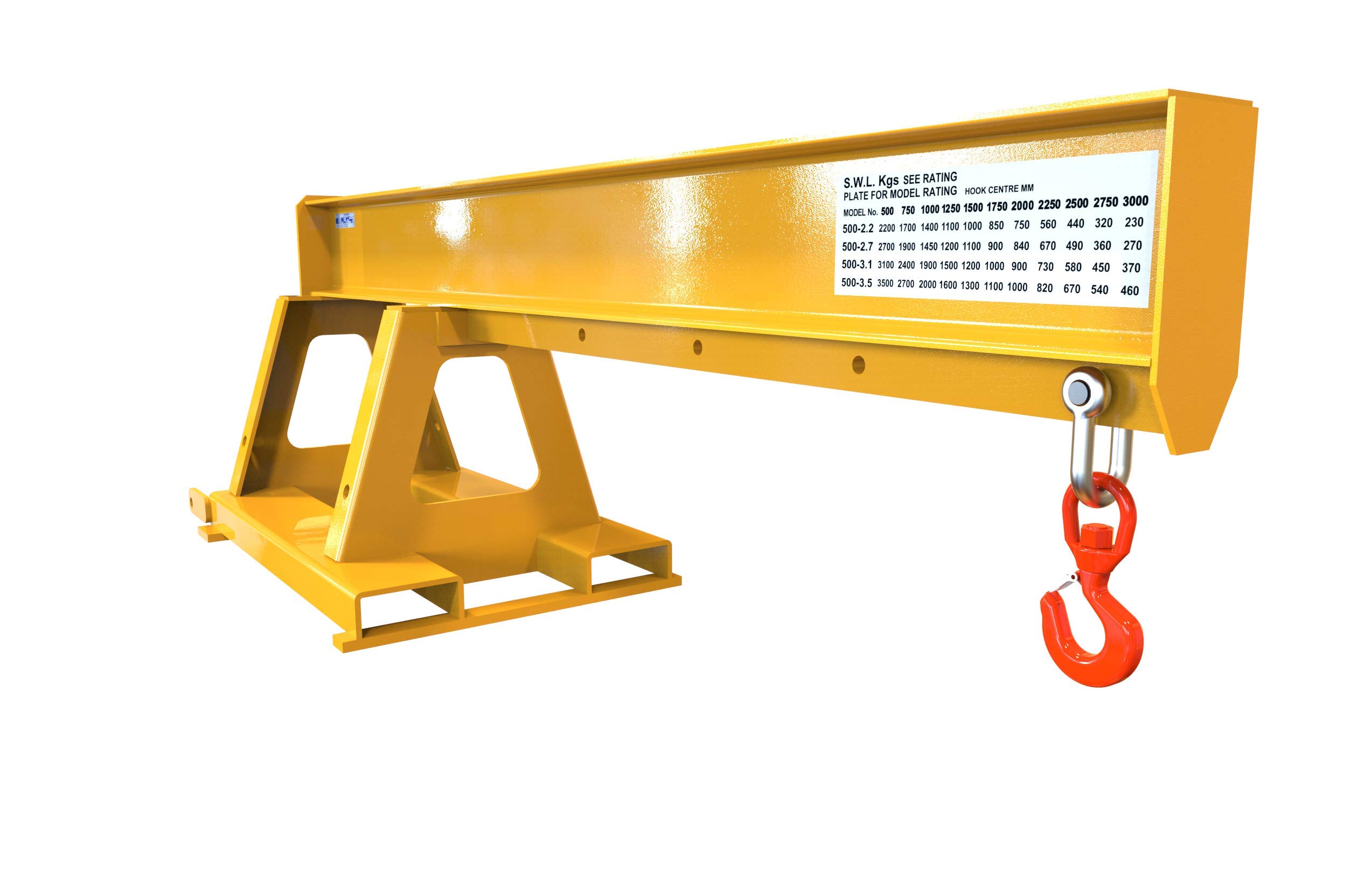 Buy Forklift Crane Jib Attachment With Raised Height. To Suit Truck ...