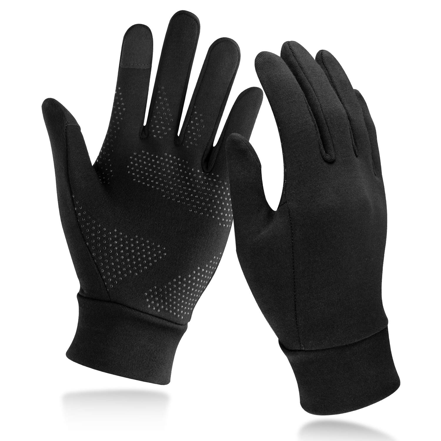 Unigear Lightweight Running Gloves, Touch Screen Anti-Slip Warm Gloves Liners for Cycling Biking Sporting Driving for Men Women