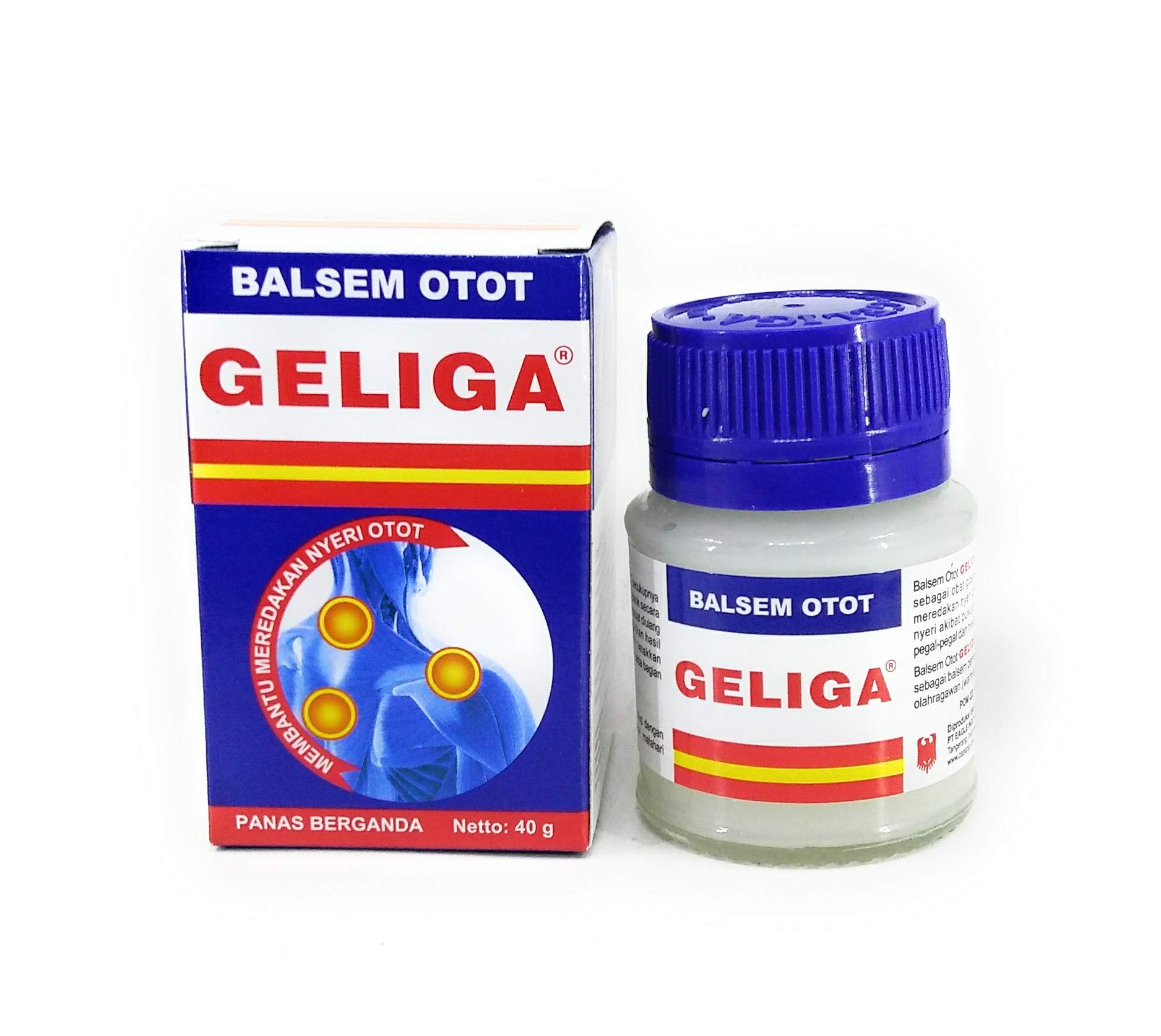 Geliga Muscular Balm, 40 Gram (Pack of 2)