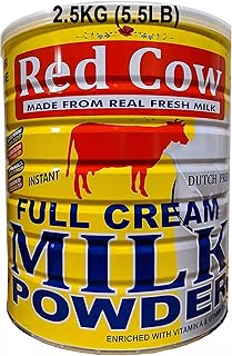 Red Cow Full Cream Milk Powder 2.5 Kg (5.5lb), Made From Real Fresh Milk, Product of Netherlands.