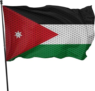 Durable Flag of Jordan Flag 3x5 FT Banner Outdoor Indoor Decor- Polyester 3by5 Flags