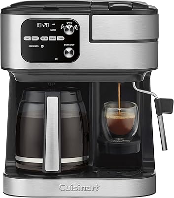 Cuisinart Coffeemaker, Coffee Center Barista Bar 4-In-1 Coffee Machine, Single-Serve Coffee, Espresso & Nespresso Capsule Compatible, 12-Cup Carafe, Black, SS-4N1