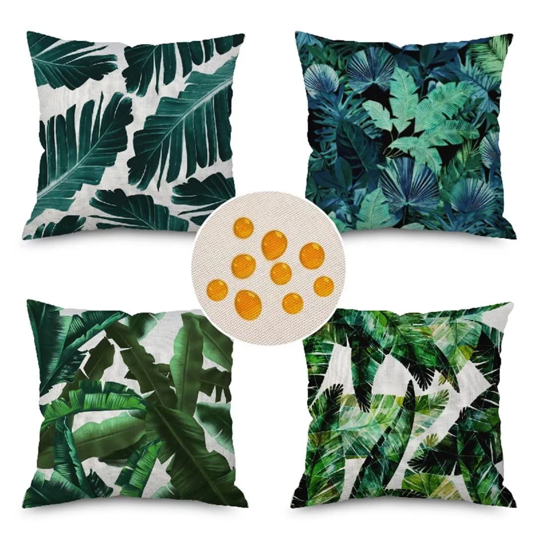 Amazon.com: Outdoor Waterproof Pillow Covers 12x12 Inch Set of 4 ...