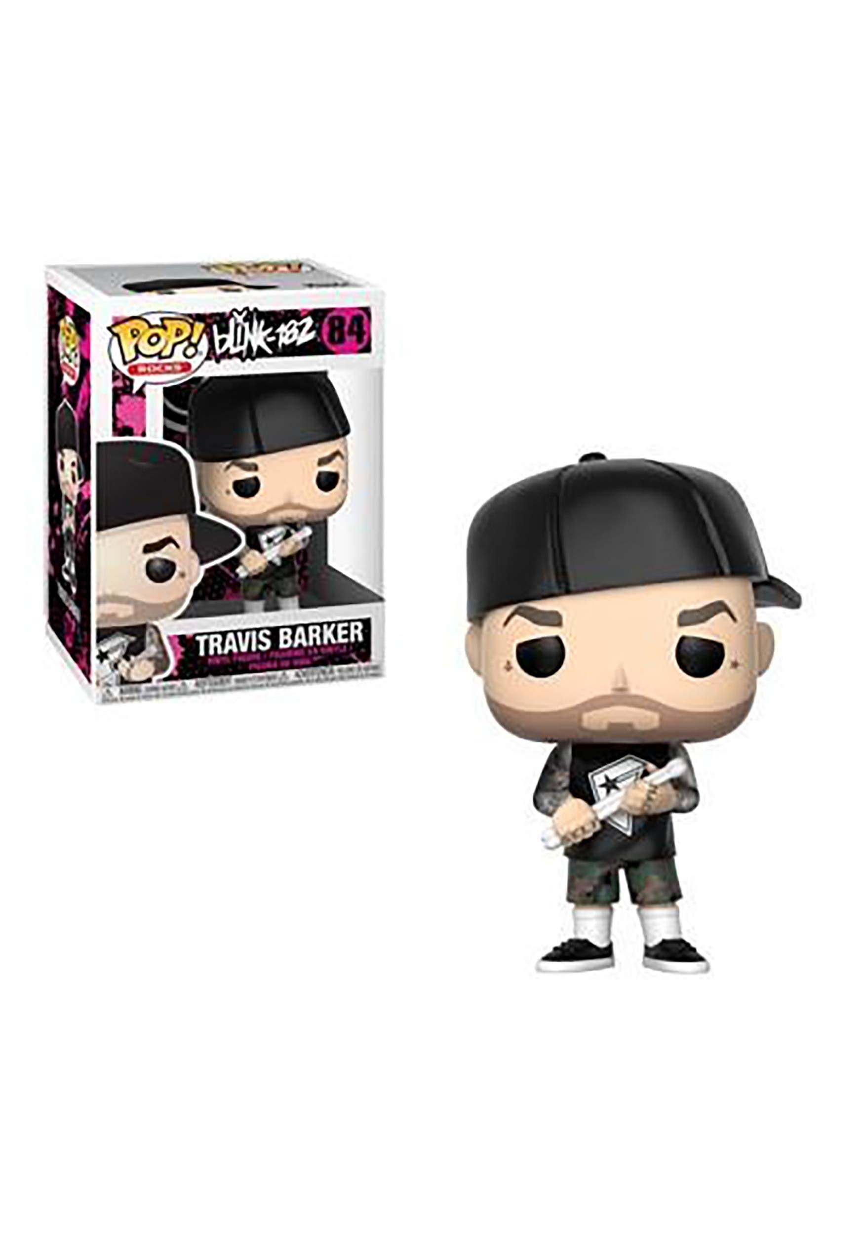 Funko Pop Rocks: Blink 182 - Travis Barker Collectible Figure, Multicolor