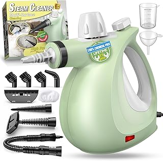 Steam Cleaner, Powerful Pressurized Multipurpose Steamer for Cleaning, Chemical-Free Multi-Surface Handheld Steam Cleaner ...