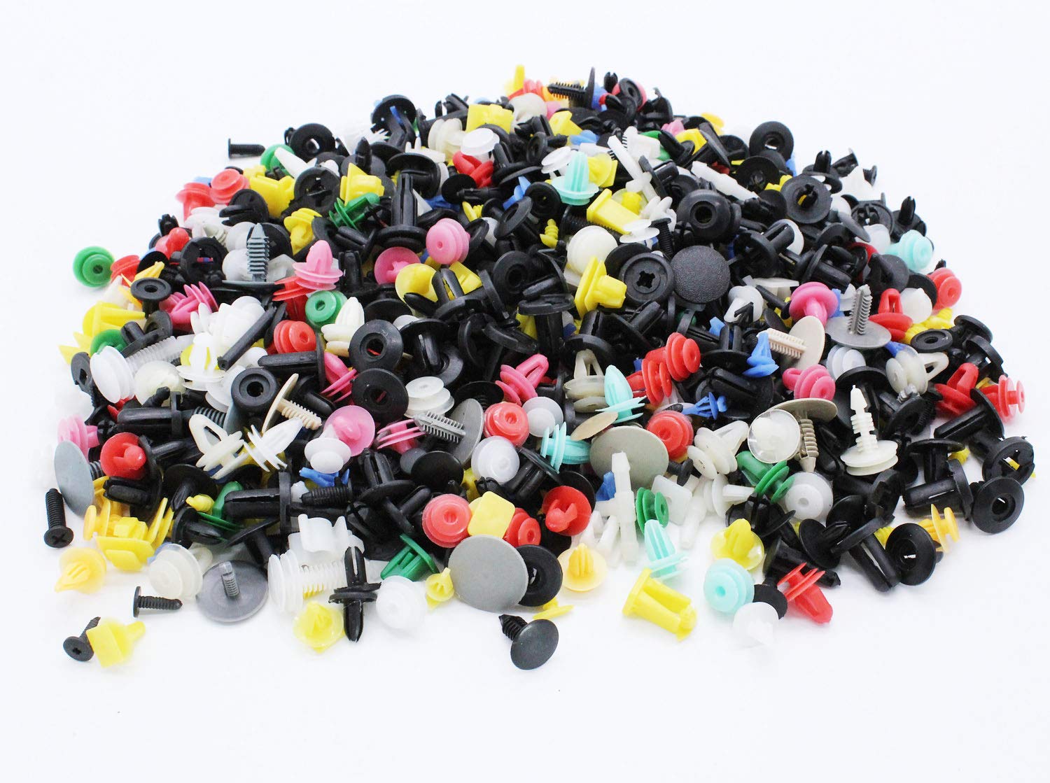 1000PCS Universal Mixed Car Door Panel Trim Bumper Fenders Retainer Fastener Rivet Push Pin Clips