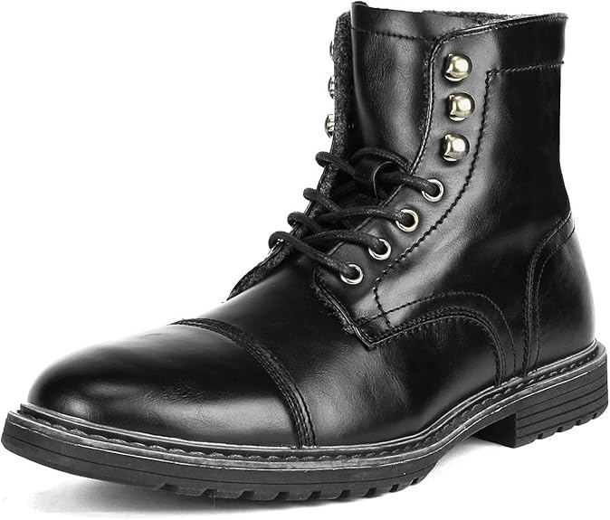 Buy Edwardian Men’s Shoes & Boots | 1900, 1910s Bruno Marc Mens Motorcycle Boots Oxford Dress Boot  AT vintagedancer.com