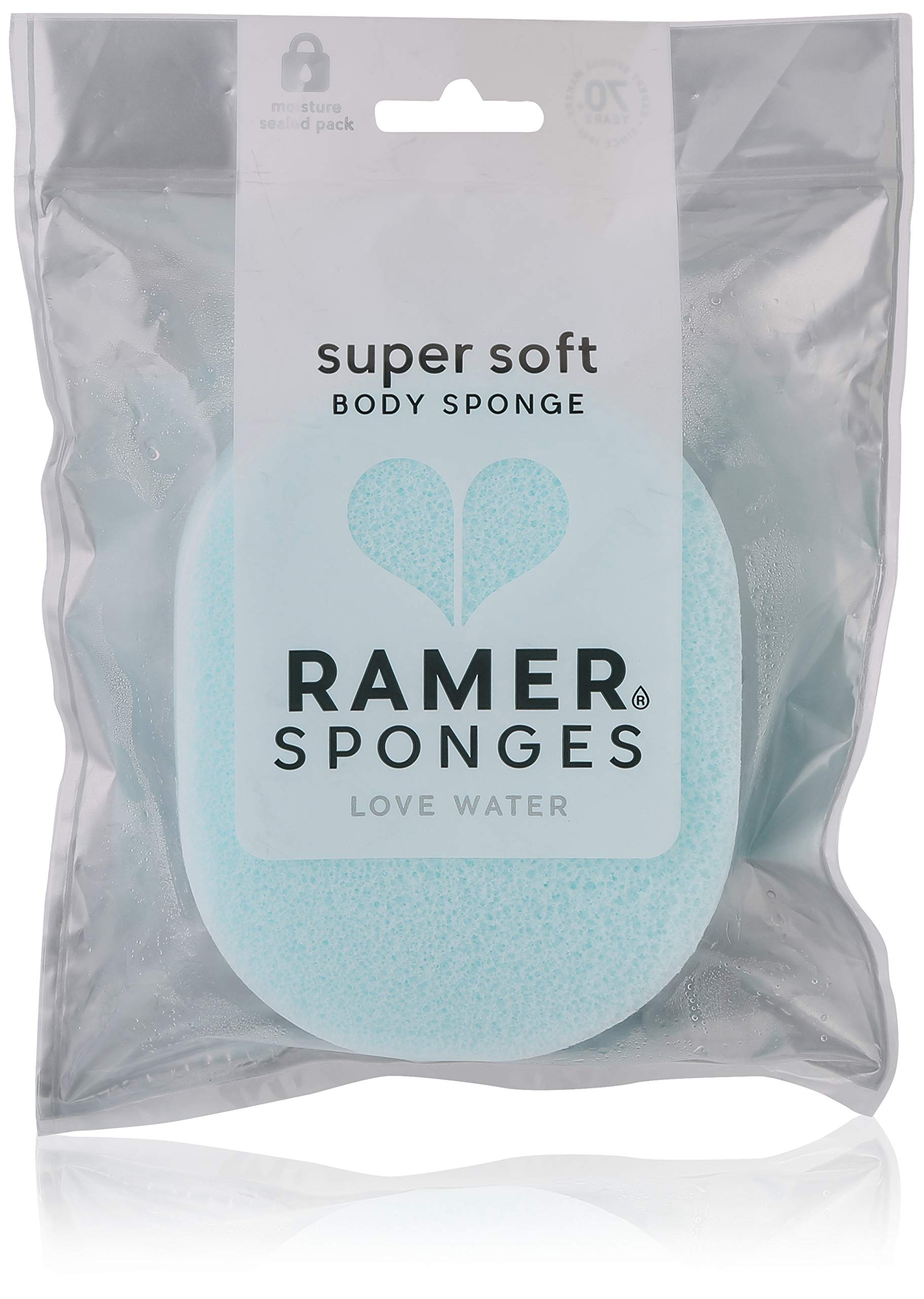 RAMER Super Soft Body Sponge (Assorted Colors)