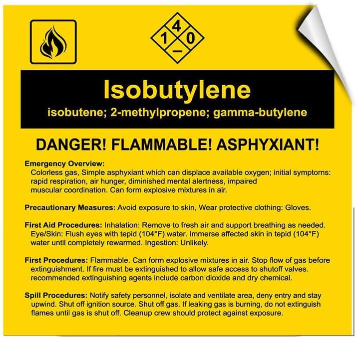 Amazon.com: Isobutylen?e Isobutene; 2-Methylpr?opene; Gamma-Buty?lene ...