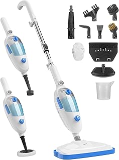 Steam Mop for Floor Cleaning, 10in1 Multi Purpose Handheld Steamer Cleaner Detachable for Vinyl, Laminate, Carpet, Tile Ha...