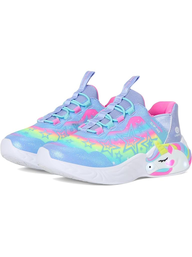 Pink SKECHERS KIDS Unicorn Dreams - Starry Lite 302296L (Little Kid/Big Kid)