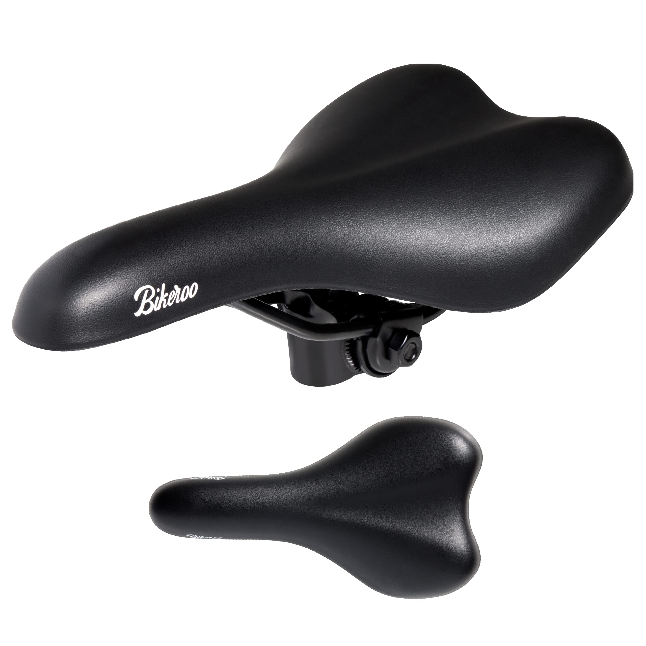 Bikeroo Mountain Bike Seat for Men and Women - Comfortable Firm Padded Mountain Bike Saddle - Narrow Bicycle Seat for MTB, Stationary, Exercise, Spin, or Peloton Cycling