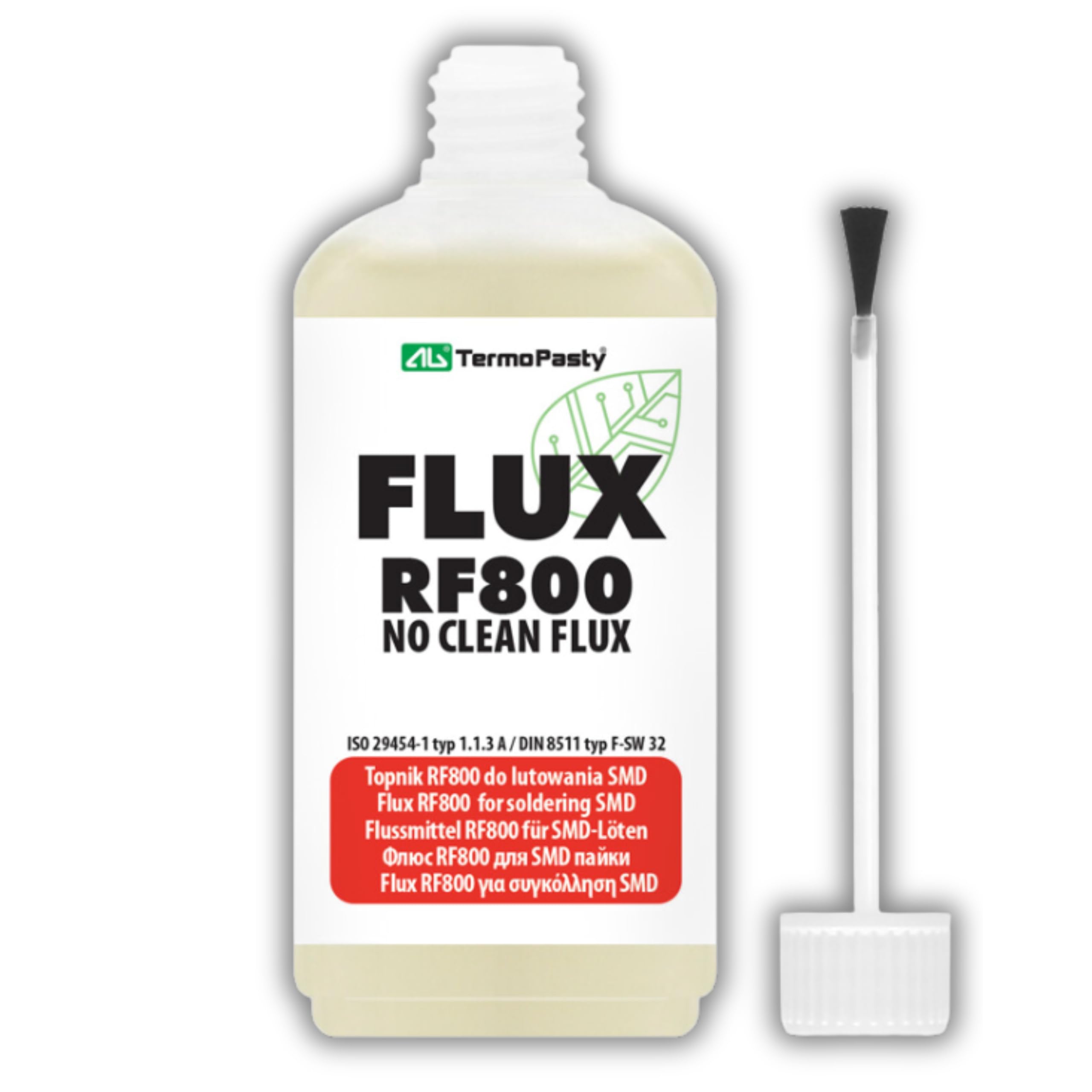 Soldering flux Liquid 50ml oiler- SMD/RMA No Clean,Reflow, Rework, Reball RF800