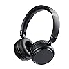 Amazon Basics Bluetooth Headphones with Microphone, Wireless, On Ear, 35 Hour Playtime, Foldable, One Size, Black