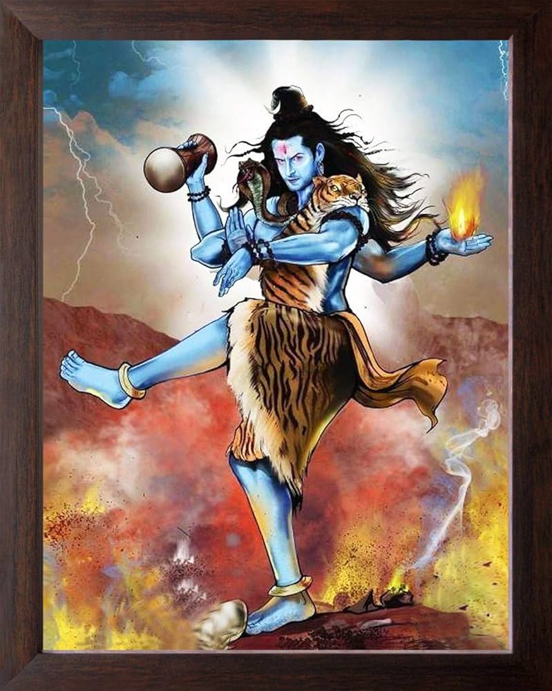 Art n Store Supreme of God Lord Shiva in Angry Form, HD Printed ...