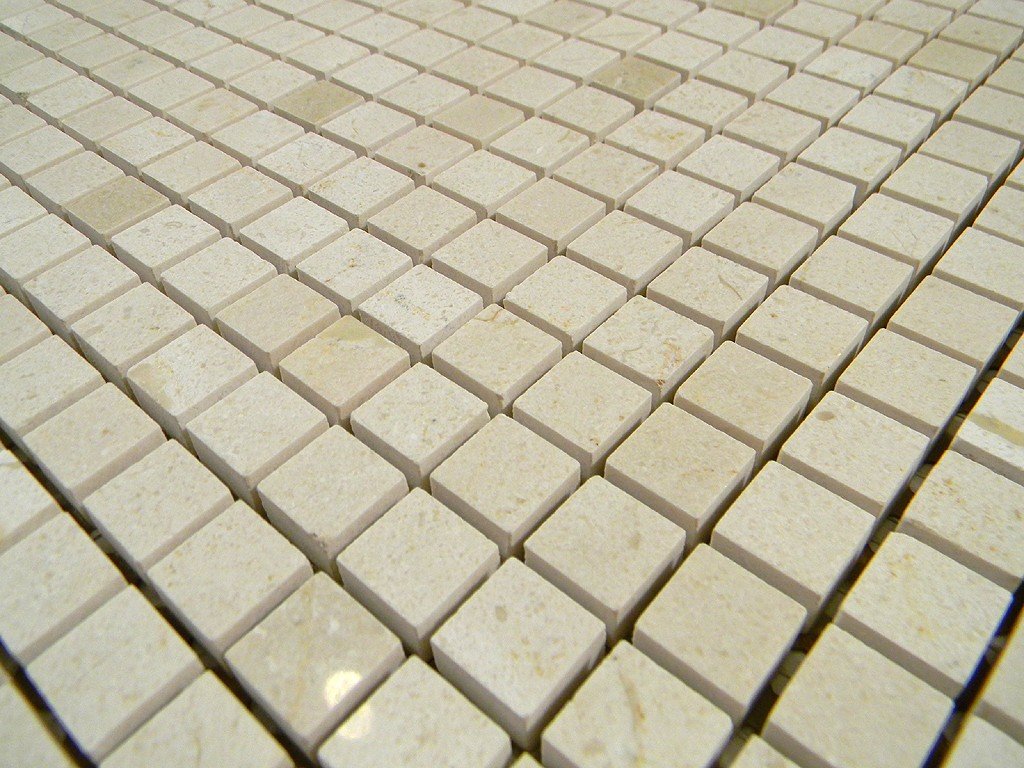 Crema Marfil Marble 5/8 Polish Mosaic Tile