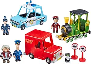 Postman Pat Deluxe Friction Action 3 Vehicle &amp; Figures Playset