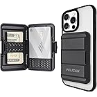 Pelican MagSafe Wallet for iPhone - Heavy Duty MIL-STD Snap-On Phone Magnetic Wallet and Phone Card Holder - Detachable and Slim Hard Case for iPhone 16 Pro Max /15 Pro Max/14/13/12 Series - Black